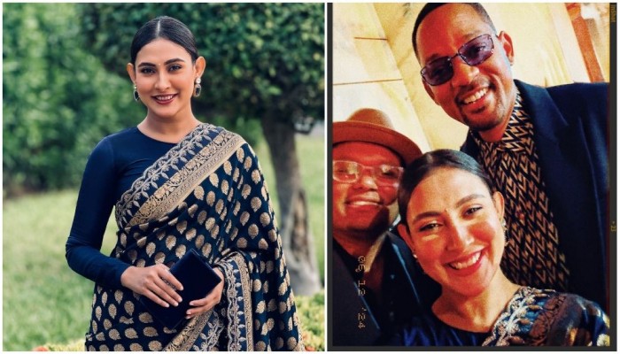 মেহজাবীন কয়েকজন হলিউড অভিনয়শিল্পীর সঙ্গে ফ্রেমবন্দি হতে দেখা যায় তাকে।