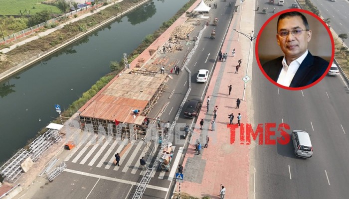 ​তারেক রহমানকে সংবর্ধনায় প্রস্তুত হচ্ছে মঞ্চ