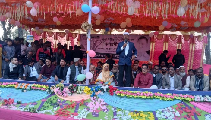 জয়পুরহাট-২ আসনে আব্দুল বারীর পক্ষে গণজোয়ার: মাত্রাইয়ে ধানের শীষের বিশাল নির্বাচনী জনসভা