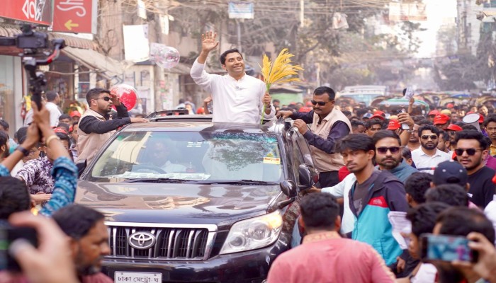 ৩০ শে জানুয়ারি ২০২৬, শুক্রবার, ঢাকা* বিএনপি মনোনীত প্রার্থী জনাব ববি হাজ্জাজ আজ ঢাকা-১৩ আসনে