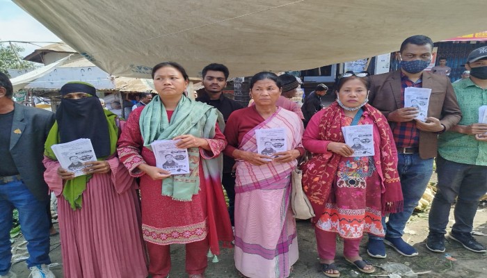 নির্বাচনী প্রচারণায় জুঁই চাকমার কাপ্তাই উপজেলায় জনসংযোগ  ও পথসভা