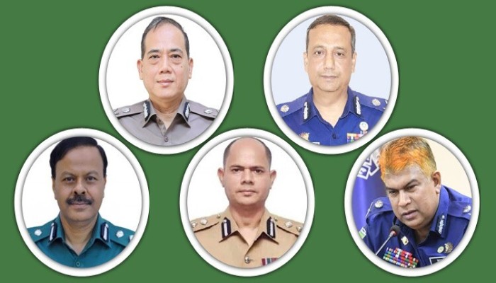 ​নৌ-পুলিশের প্রধানসহ ৫ অতিরিক্ত আইজিপি বাধ্যতামূলক অবসরে