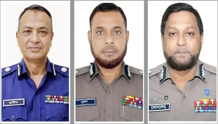 ​র‍্যাবের ডিজি হলেন হাবীব, এসবিপ্রধান নুরুল আমিন, সিআইডিপ্রধান মোসলেহ