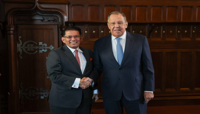 Foreign Minister Dr. Khalilur Rahman held an official bilateral meeting with the Foreign Minister of Russian